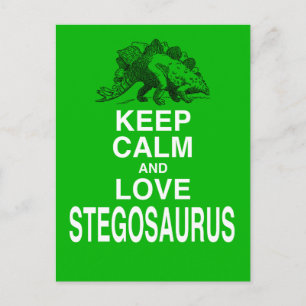 Carte Postale Conception de dinosaures Stegosaurus pour le calme