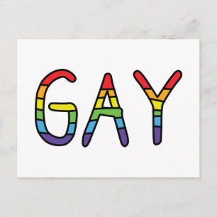 Carte Postale Conception de Doodle Gay