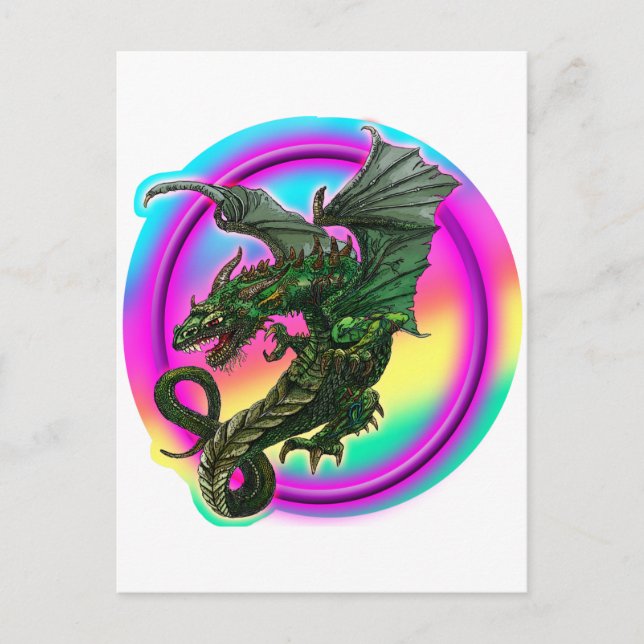 Carte Postale Conception de dragon (Devant)