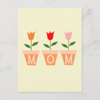 Carte Postale Conception de fleurs pour maman