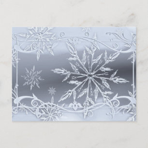 Carte Postale Conception de flocon de neige absolument époustouf