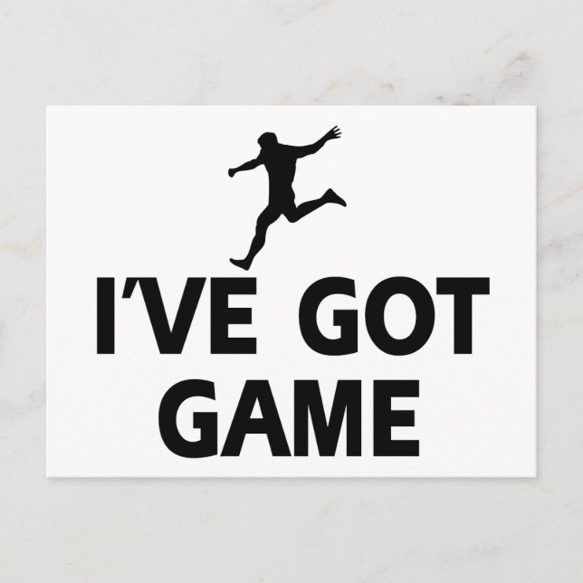 Carte Postale Conception de football cool (Devant)