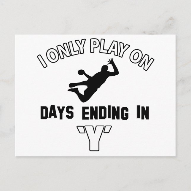 Carte Postale conception de handball (Devant)