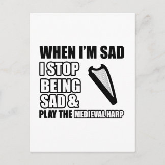 Carte Postale Conception de Harpe cool