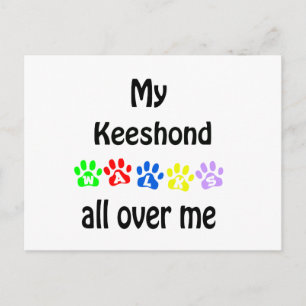 Carte Postale Conception de Keeshond Walks