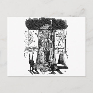 Carte Postale Conception de la lumière sur la lune