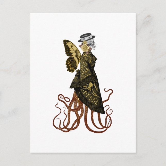 Carte Postale Conception de la série Gold SteamPunk 5  (Devant)