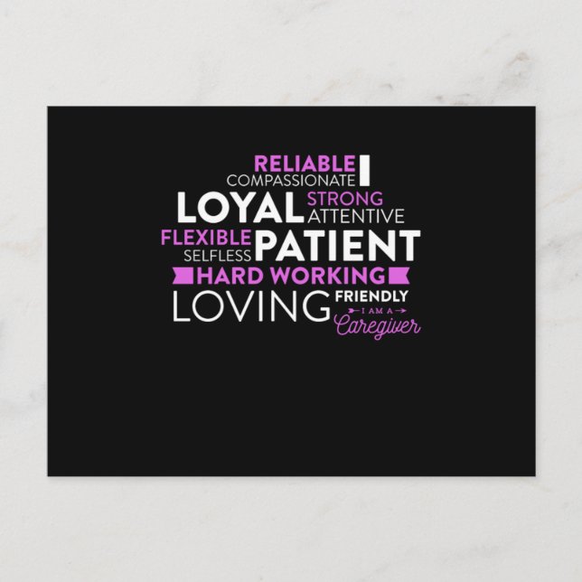 Carte Postale Conception de l'aidant professionnel Je suis un ai (Devant)