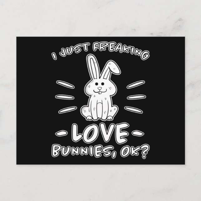 Carte Postale Conception de lapins mignons pour offrir (Devant)