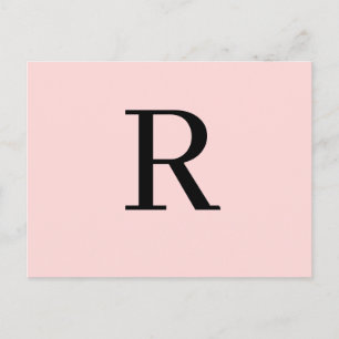 Carte Postale Conception de lettre personnalisée moderne minimal