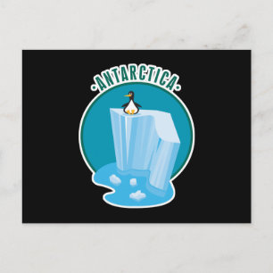 Carte Postale conception de manchot d'antartique