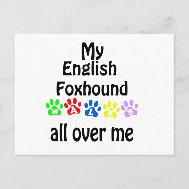 Carte Postale Conception de marches Foxhound (Devant)
