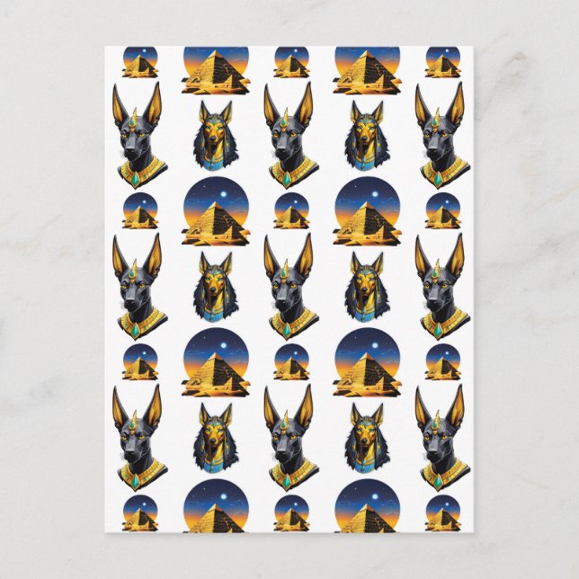 Carte Postale Conception de motif de pyramide d'Égypte antique A (Devant)