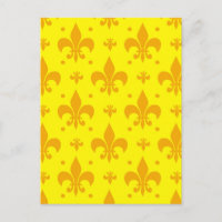 Conception de motif fleur de lis jaune 