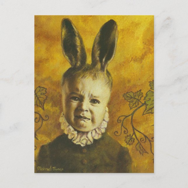 Carte Postale Conception de Mutant de Lapin Bébé (Devant)