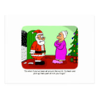 Cartes Postales Humour Pere Noel Originales Zazzle Fr