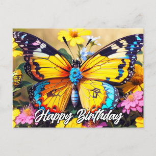 Carte Postale Conception de papillon beau vibrant