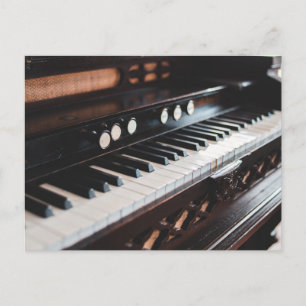 Carte Postale Conception de piano mignonne
