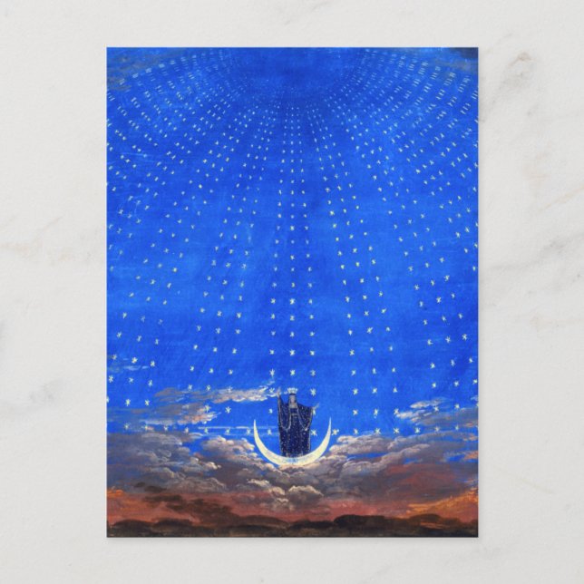 Carte Postale Conception de scène pour l'opéra de Mozart, Flûte  (Devant)