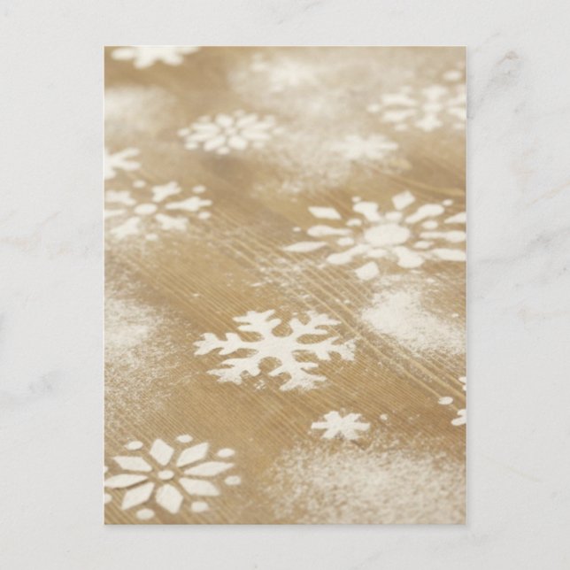 Carte Postale Conception de Snowflakes (Devant)