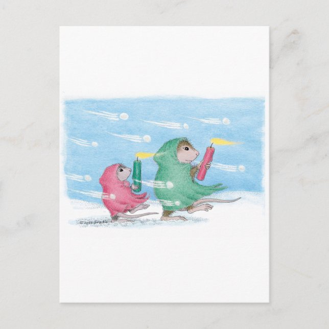 Carte Postale Conception de souris maison® (Devant)