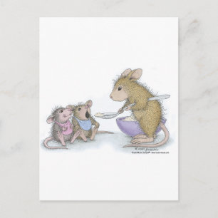 Carte Postale Conception de souris maison®