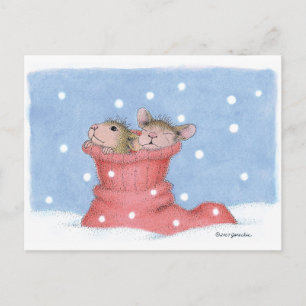 Carte Postale Conception de souris maison®