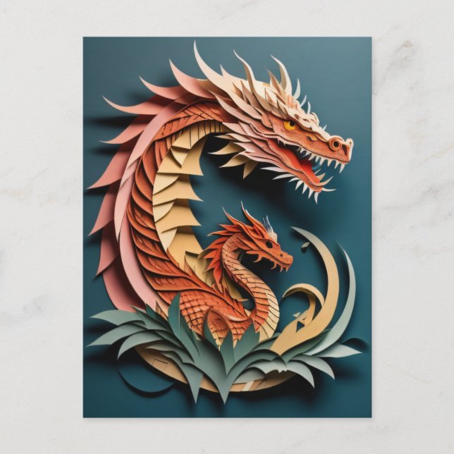 Carte Postale Conception de T-shirt en art papier 3D  (Devant)