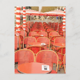 Carte Postale Conception de tables rouges