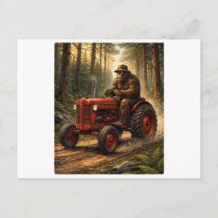 Carte Postale Conception de tracteur Bigfoot pour l'exploitation
