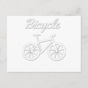 Carte Postale Conception de vélo simple