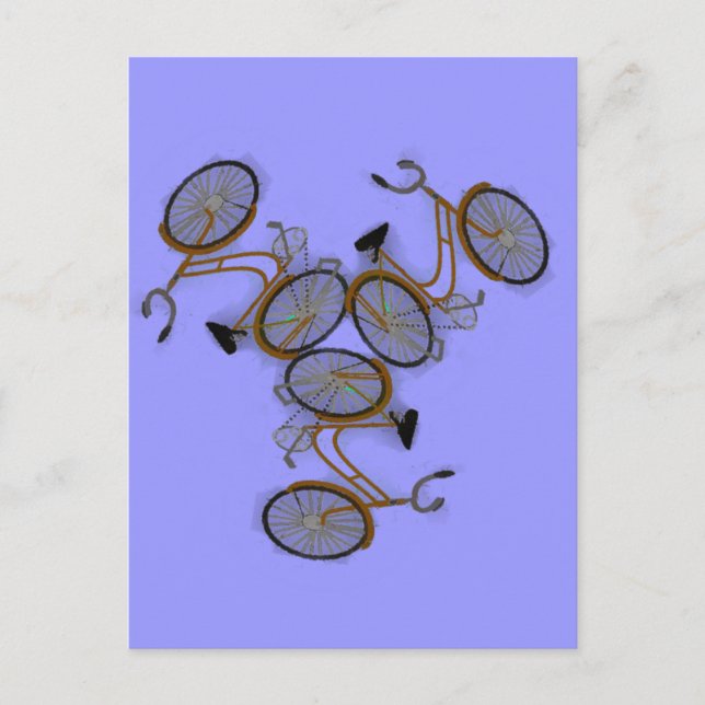 Carte Postale Conception de vélo vintage 1950 (Devant)