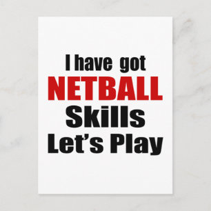 CARTE POSTALE CONCEPTION DES COMPÉTENCES NETBALL