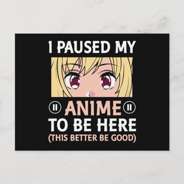Carte Postale Conception des devis | J'Ai Suspendu Mon Anime Pou (Devant)