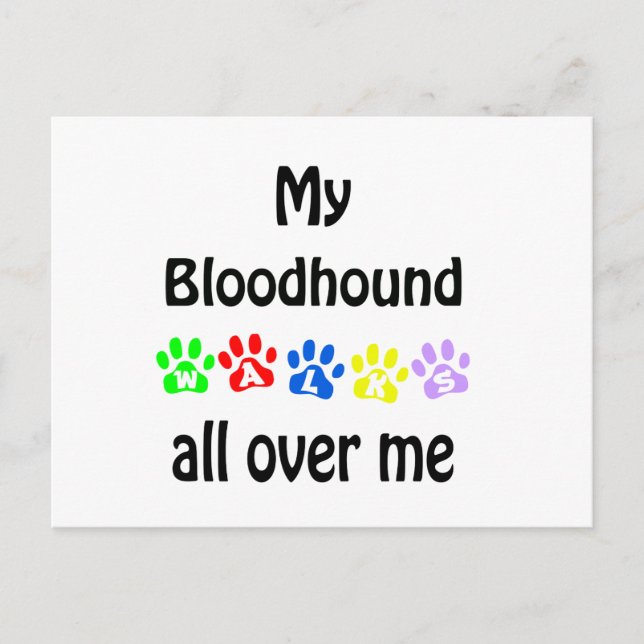 Carte Postale Conception des marches de Bloodhound (Devant)