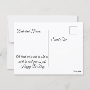 Carte Postale Conception d'horloge à sable d'anniversaire spirit
