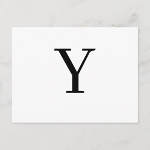 Carte Postale Conception d'initiale minimaliste de lettre modern