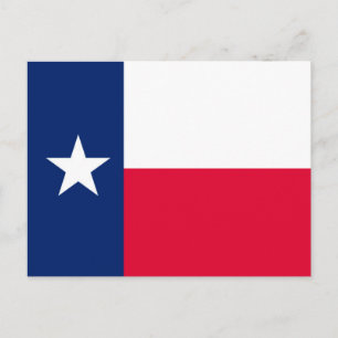 Carte Postale Conception du drapeau de l'État du Texas