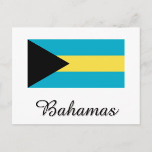 Carte Postale Conception du drapeau des Bahamas