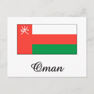 Carte Postale Conception du drapeau d'Oman