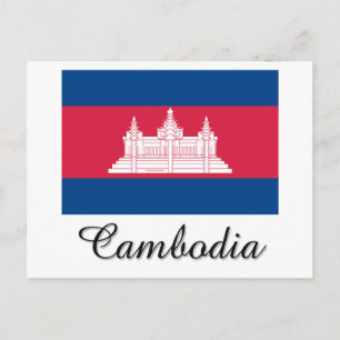 Carte Postale Conception du drapeau du Cambodge