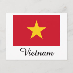 Carte Postale Conception du drapeau du Vietnam