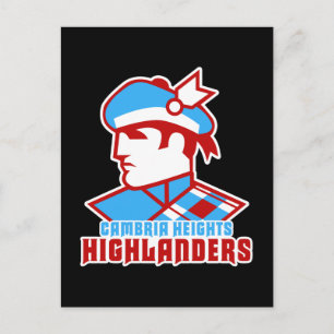 Carte Postale Conception du logo Cambria Heights Highlander