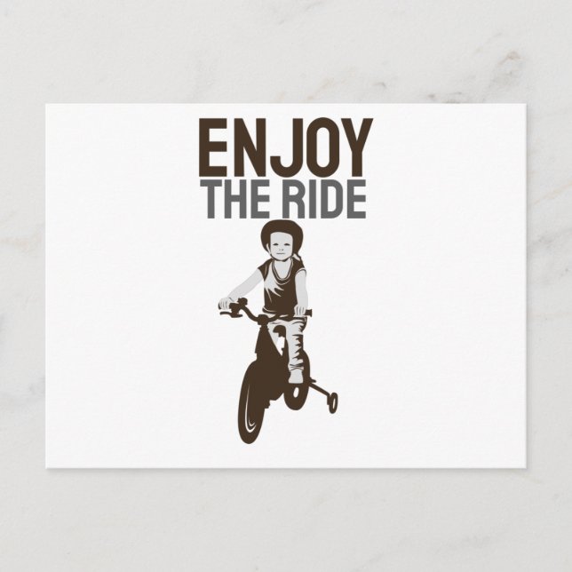 Carte Postale Conception Du Rider Profitez Du Ride (Devant)