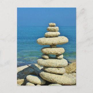 Carte Postale Conception d'une mini pile en pierre
