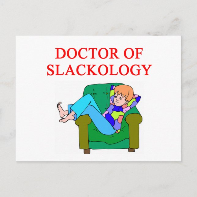 Carte Postale conception étudiante slacker (Devant)