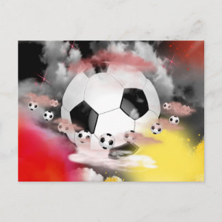 Carte Postale Conception graphique de l'univers du football