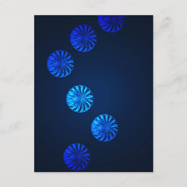 Carte Postale Conception Irlandaise Cristal Bleu (Devant)