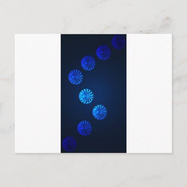 Carte Postale Conception Irlandaise Cristal Bleu (Devant)