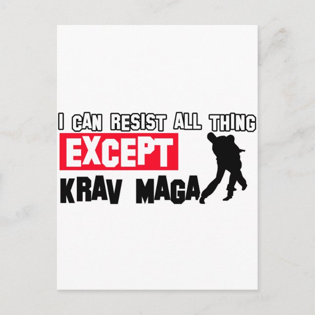 Carte Postale conception martiale de krav maga (Devant)